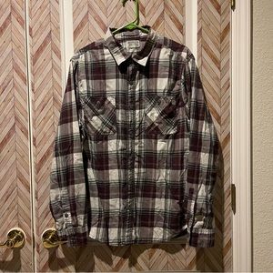 Men’sConversePlaidButtonUp